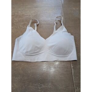 TRUE&CO Womens Seamless Comfort Bra nude Large Full Coverage Wireless